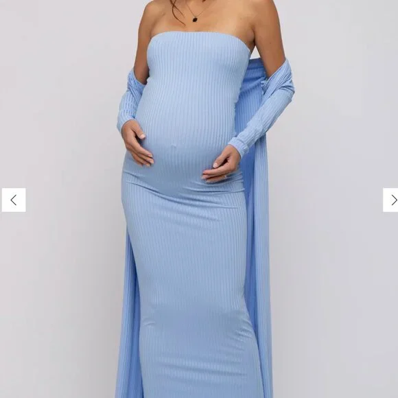 Pinkblush | Dresses | Light Blue Ribbed Sleeveless Dress Cardigan Maternity Set | Poshmark Pinkblush | Dresses | Light Blue Ribbed Sleeveless Dress Cardigan Maternity Set | Poshmark